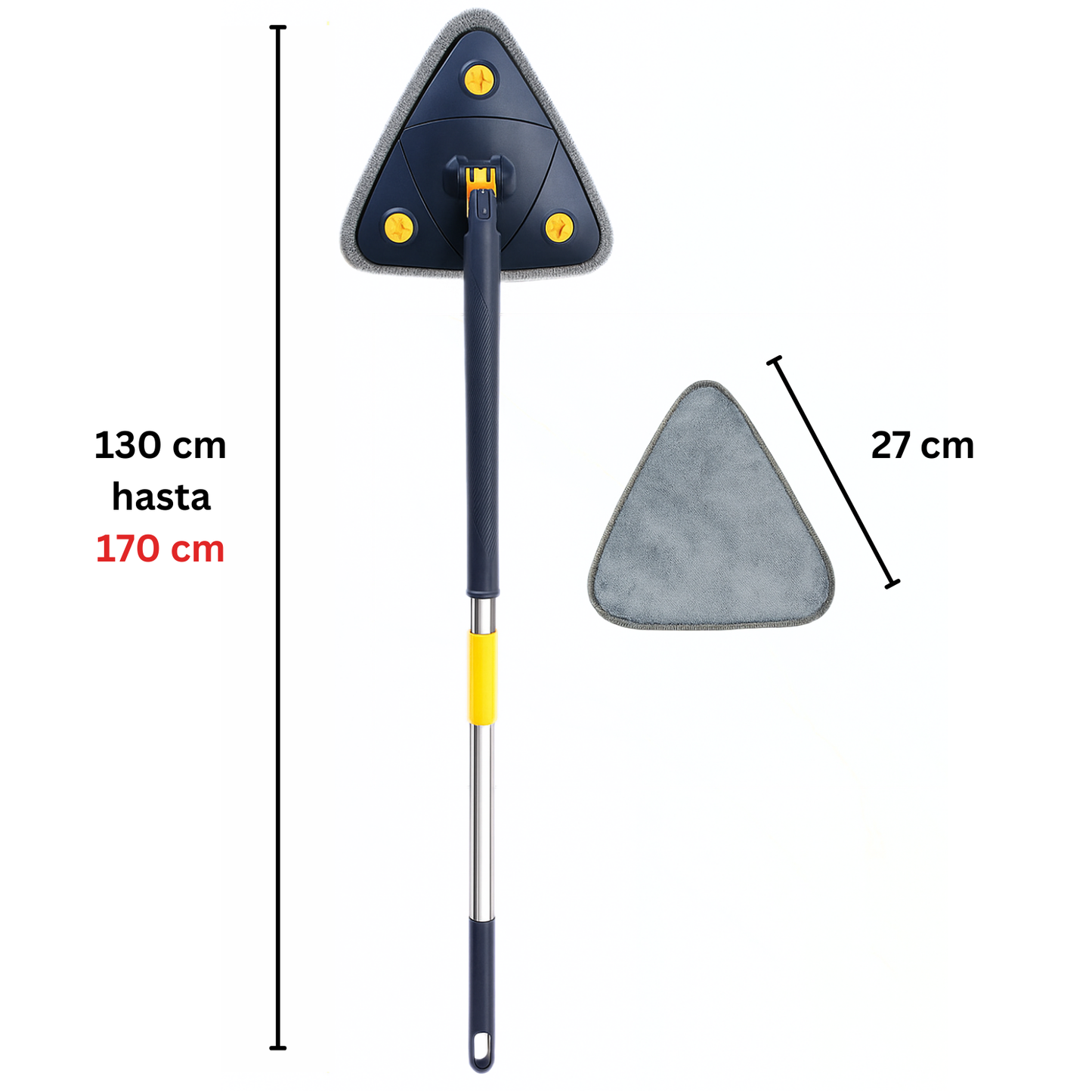 Fregona giratoria 360° triangular